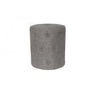 Upholstered Cushioned Stool - Dark Grey