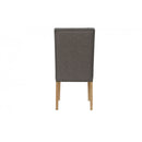 Pair of Button Back and Studded Dining - Dark Grey