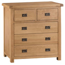 Tunbridge Oak Chest of Drawers 2 Over 3 80 x 40 x 95 cm