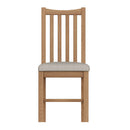 Shrewsbury Light Oak Pair of Dining Chair 43 x 52 x 94 cm