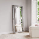 Leaner Silver Frame 80 x 175cm Silver Painted Wooden Frame 80 x 7 x 175 cm