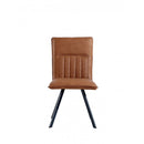 Pair of Darwen Leather Dining Chair - Tan