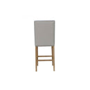 Button Back Stool Natural with Studs 45 x 57.5 x 110 cm