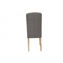 Pair of Button Back Upholstered Chair - Dark Grey