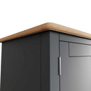 Malmesbury Grey Wardrobe 2 Door Full Hanging 85 x 52 x 180 cm
