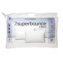 Pair Of Superbounce Non-Allergic Polyester Pillows, Soft/Medium Pillow Firmness Level, Luxury Bed Pillows Hotel Quality Hypoallergenic, 2 Pillows For Head And Neck Support