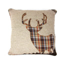Christmas Stag Cushion - Natural