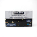 Silver & Stone Solar String Lights with 200 Warm White Lights