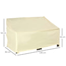 Outsunny Outdoor 2 Seater Waterproof Furniture Cover - Beige