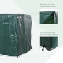 Outsunny-Swing Chair Cover with Drawstring Fastening - Dark Green