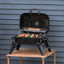 Outsunny Compact Charcoal BBQ Grill  - Black