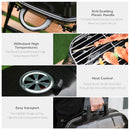 Outsunny Compact Charcoal BBQ Grill  - Black