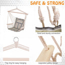 Outsunny Hanging Rope Frame Hammock Chair - Multi Colour