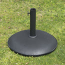 25 kg Round Umbrella Parasol Base - Black