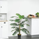 Outsunny 140 cm Artificial Palm Plant Tree with Pot