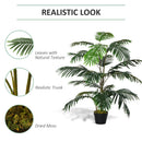 Outsunny 140 cm Artificial Palm Plant Tree with Pot