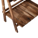 Outsunny 3 Tier Wooden Flower Pot Stand