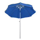 Oasis 1.9 m Beach Umbrella Parasol with Ajustable Angle and Carry Bag - Blue