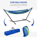 Outsunny  Hammock with Metal Stand and Carrying Bag