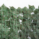 Outsunny   Artifical Leaf Trellis - Dark Green