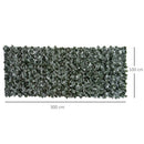 Outsunny   Artifical Leaf Trellis - Dark Green