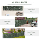 Outsunny   Artifical Leaf Trellis - Dark Green