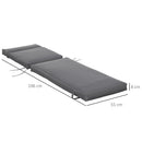 Set of 2 Non-Slip Sun Lounger Cushions - Grey