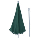 Oasis 2.2 m Steel Beach Umbrella Parasol - Dark Green