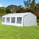 Outsunny 8m x 4m Garden Gazebo Marquee Party Tent Wedding Portable Garage Carport Event shelter Car Canopy Outdoor Heavy Duty Steel Frame Waterproof Rot Resistant