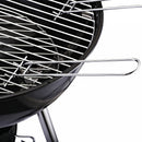 Outsunny  Portable Steel Charcoal BBQ Grill with Wheels and Lid