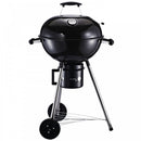 Outsunny  Portable Steel Charcoal BBQ Grill with Wheels and Lid