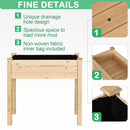 Outsunny Fir Wood Raised Rectangular Plant Stand 86 L x 46 W x 76 H cm