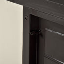 Double Door Garden Shed Cabinet - Beige