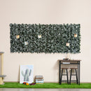 Outsunny Artificial Leaf Trellis - Dark Green 2.4m x 1m