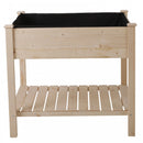 Outsunny Elevated Fir Wood Plant Box 91Lx91Wx81H cm