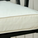 Outsunny-2 Seater Outdoor Bench Cushion - White