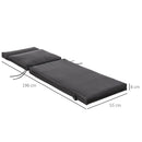 Set of 2 Non-Slip Sun Lounger Cushions - Black