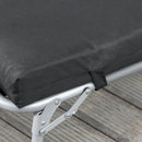 Set of 2 Non-Slip Sun Lounger Cushions - Black