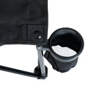 6 Seater Folding Camping Portable Chair with Carry Bag - Black