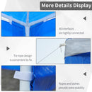 Oasis 4 x 3 m Steel Frame Gazebo/ Party Tent with Window - Blue