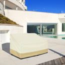Outsunny Rattan 3 Seat Bench Waterproof Furniture Cover - Beige