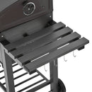 Outsunny Large Family Portable Charcoal BBQ with Wheels - Grey