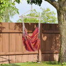 Outsunny  Hanging Cotton Hammock Swing Chair - Multi Colour
