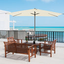 Oasis 3 x 2 m Ajustable Title Crank Garden Parasol - Beige