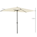 Oasis 3 x 2 m Ajustable Title Crank Garden Parasol - Beige