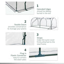 Steel Frame Transparent PVC Cover Greenhouse