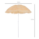 Oasis Hawaiian Style Garden Umbrella Parasol with Tilt - Yellow