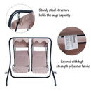 Outsunny-2 Seater Steel Swing Bench - Beige