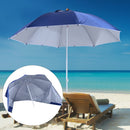 Oasis 2 m Beach Canopy Parasol with Side Panels - Blue