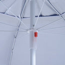 Oasis 2 m Beach Canopy Parasol with Side Panels - Blue